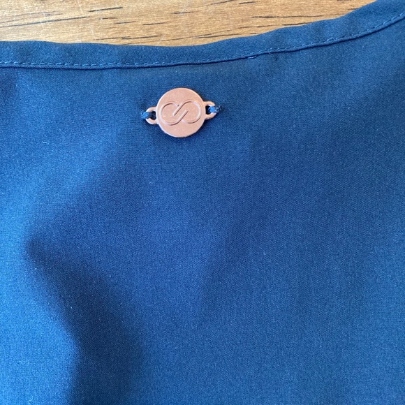 Calia by Carrie Underwood Navy Midi Dress Medium Athletic Sleeveless Drawstring - Picture 4 of 9